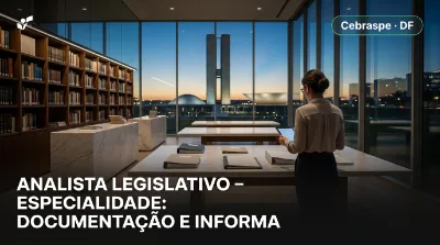 Capa: ANALISTA LEGISLATIVO – ESPECIALIDADE: DOCUMENTAÇÃO E INFORMAÇÃO LEGISLATIVA – ÁREA: BIBLIOTECONOMIA