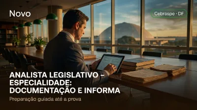 Capa: ANALISTA LEGISLATIVO – ESPECIALIDADE: DOCUMENTAÇÃO E INFORMAÇÃO LEGISLATIVA – ÁREA: BIBLIOTECONOMIA