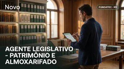 Capa: AGENTE LEGISLATIVO - PATRIMÔNIO E ALMOXARIFADO