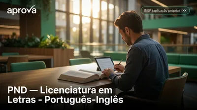 Capa: PND — Licenciatura em Letras - Português-Inglês