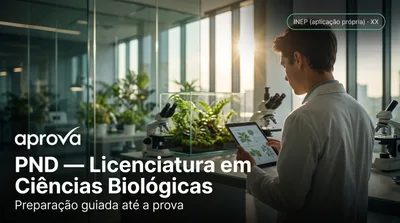 Capa: PND — Licenciatura em Ciências Biológicas
