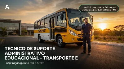 Capa: TÉCNICO DE SUPORTE ADMINISTRATIVO EDUCACIONAL – TRANSPORTE ESCOLAR (MOTORISTA – CNH D)