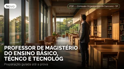 Capa: PROFESSOR DE MAGISTÉRIO DO ENSINO BÁSICO, TÉCNICO E TECNOLÓGICO — ÁREA: HUMANIDADES