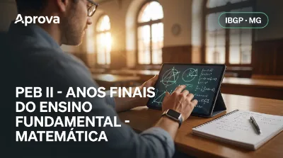 Capa: PEB II - ANOS FINAIS DO ENSINO FUNDAMENTAL - MATEMÁTICA