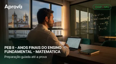 Capa: PEB II - ANOS FINAIS DO ENSINO FUNDAMENTAL - MATEMÁTICA