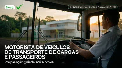 Capa: MOTORISTA DE VEÍCULOS DE TRANSPORTE DE CARGAS E PASSAGEIROS