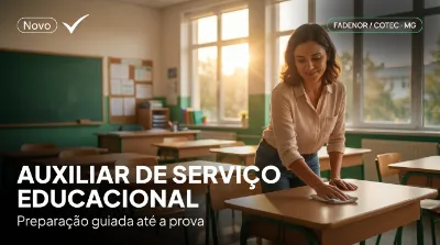 Capa: AUXILIAR DE SERVIÇO EDUCACIONAL