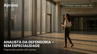Capa: ANALISTA DA DEFENSORIA – SEM ESPECIALIDADE