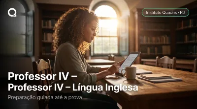Capa: Professor IV – Língua Inglesa