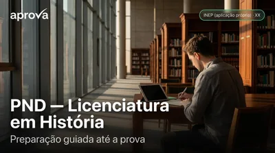 Capa: PND — Licenciatura em História