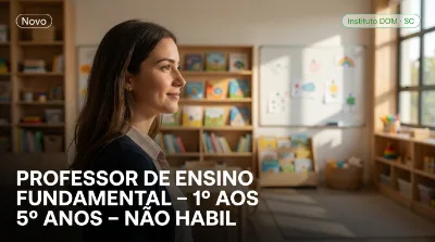 Capa: PROFESSOR DE ENSINO FUNDAMENTAL – 1º AOS 5º ANOS – NÃO HABILITADO