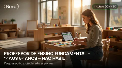 Capa: PROFESSOR DE ENSINO FUNDAMENTAL – 1º AOS 5º ANOS – NÃO HABILITADO