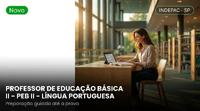 Capa: PROFESSOR DE EDUCAÇÃO BÁSICA II – PEB II – LÍNGUA PORTUGUESA