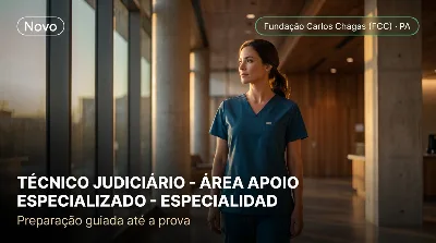 Capa: TÉCNICO JUDICIÁRIO - ÁREA APOIO ESPECIALIZADO - ESPECIALIDADE ENFERMAGEM