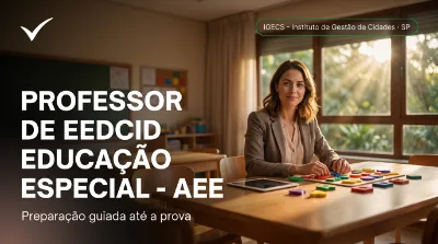 Capa: PROFESSOR DE EDUCAÇÃO ESPECIAL - AEE