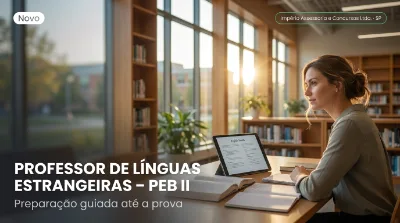 Capa: PROFESSOR DE LÍNGUAS ESTRANGEIRAS – PEB II