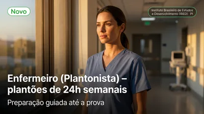 Capa: Enfermeiro (Plantonista) – plantões de 24h semanais