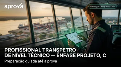 Capa: PROFISSIONAL TRANSPETRO DE NÍVEL TÉCNICO — ÊNFASE PROJETO, CONSTRUÇÃO E MONTAGEM - MECÂNICA