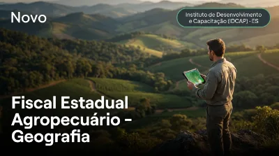Capa: Fiscal Estadual Agropecuário - Geografia