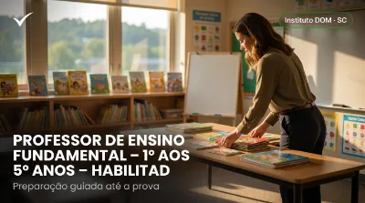 Capa: PROFESSOR DE ENSINO FUNDAMENTAL – 1º AOS 5º ANOS – HABILITADO