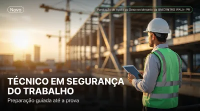 Capa: TÉCNICO EM SEGURANÇA DO TRABALHO