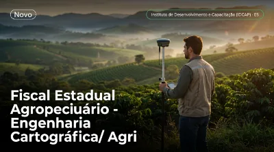 Capa: Fiscal Estadual Agropecuário - Engenharia Cartográfica/ Agrimensura