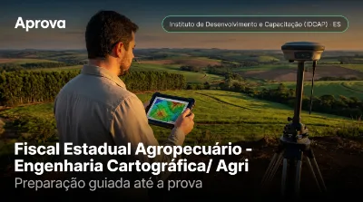Capa: Fiscal Estadual Agropecuário - Engenharia Cartográfica/ Agrimensura