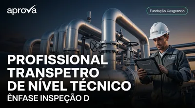 Capa: PROFISSIONAL TRANSPETRO DE NÍVEL TÉCNICO — ÊNFASE INSPEÇÃO DE EQUIPAMENTOS E INSTALAÇÕES