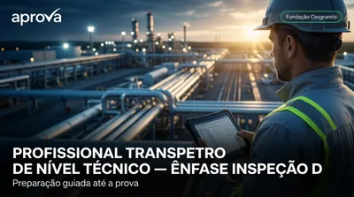 Capa: PROFISSIONAL TRANSPETRO DE NÍVEL TÉCNICO — ÊNFASE INSPEÇÃO DE EQUIPAMENTOS E INSTALAÇÕES