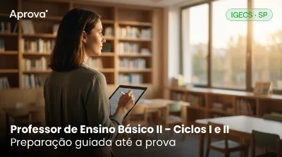 Capa: Professor de Ensino Básico II – Ciclos I e II