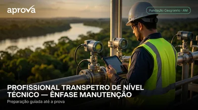 Capa: PROFISSIONAL TRANSPETRO DE NÍVEL TÉCNICO — ÊNFASE MANUTENÇÃO - INSTRUMENTAÇÃO
