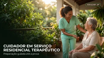 Capa: CUIDADOR EM SERVIÇO RESIDENCIAL TERAPÊUTICO