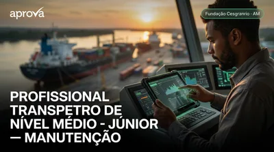 Capa: PROFISSIONAL TRANSPETRO DE NÍVEL MÉDIO - JÚNIOR — MANUTENÇÃO - ELETRÔNICA