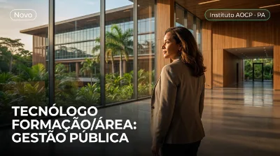 Capa: TECNÓLOGO FORMAÇÃO/ÁREA: GESTÃO PÚBLICA