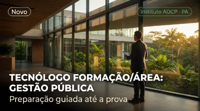 Capa: TECNÓLOGO FORMAÇÃO/ÁREA: GESTÃO PÚBLICA