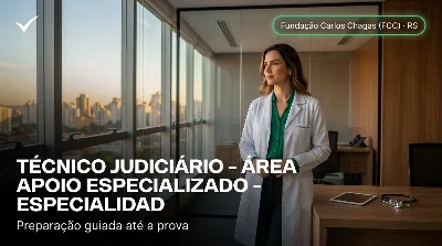 Capa: TÉCNICO JUDICIÁRIO - ÁREA APOIO ESPECIALIZADO - ESPECIALIDADE ENFERMAGEM DO TRABALHO