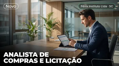 Capa: ANALISTA DE COMPRAS E LICITAÇÃO