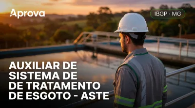 Capa: AUXILIAR DE SISTEMA DE TRATAMENTO DE ESGOTO - ASTE