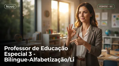 Capa: Professor de Educação Especial 3 - Bilíngue-Alfabetização/Libras-Português/Intérprete de Libras