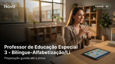 Capa: Professor de Educação Especial 3 - Bilíngue-Alfabetização/Libras-Português/Intérprete de Libras