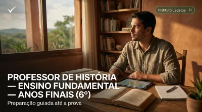 Capa: PROFESSOR DE HISTÓRIA — ENSINO FUNDAMENTAL — ANOS FINAIS (6º AO 9º ANO)