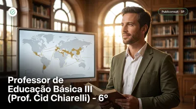 Capa: Professor de Educação Básica III (Prof. Cid Chiarelli) - 6º ano da Educação Básica ao Ensino Médio - História