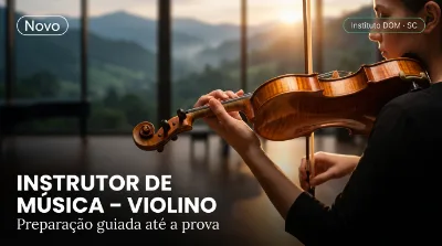 Capa: INSTRUTOR DE MÚSICA – VIOLINO