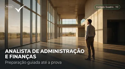 Capa: ANALISTA DE ADMINISTRAÇÃO E FINANÇAS