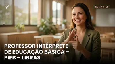 Capa: PROFESSOR INTÉRPRETE DE EDUCAÇÃO BÁSICA – PIEB – LIBRAS