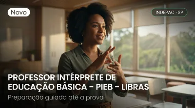 Capa: PROFESSOR INTÉRPRETE DE EDUCAÇÃO BÁSICA – PIEB – LIBRAS