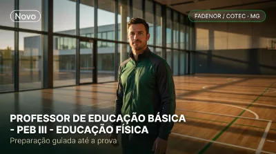 Capa: PROFESSOR DE EDUCAÇÃO BÁSICA - PEB III - EDUCAÇÃO FÍSICA