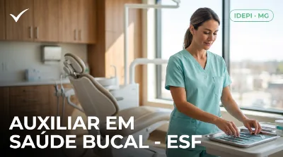 Capa: AUXILIAR EM SAÚDE BUCAL - ESF