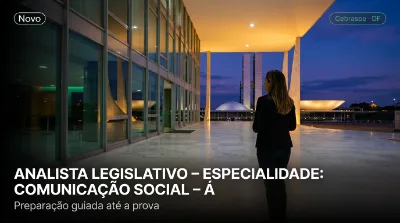 Capa: ANALISTA LEGISLATIVO – ESPECIALIDADE: COMUNICAÇÃO SOCIAL – ÁREA: RELAÇÕES PÚBLICAS