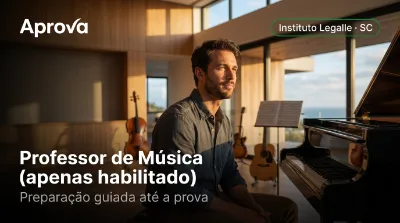 Capa: Professor de Música (apenas habilitado)